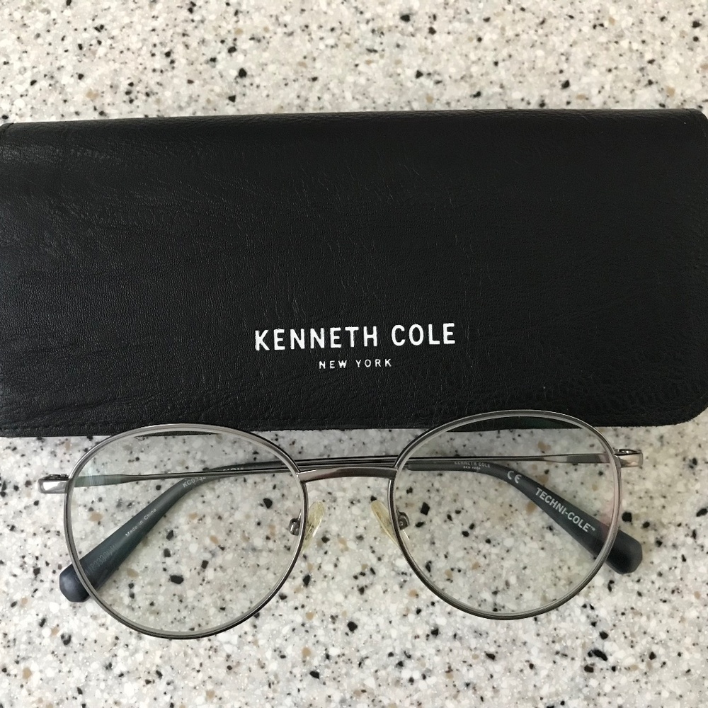 Kenneth Cole New York KC0332 009 Gunmetal Metal Round Eyeglasses Frame 51-18-148